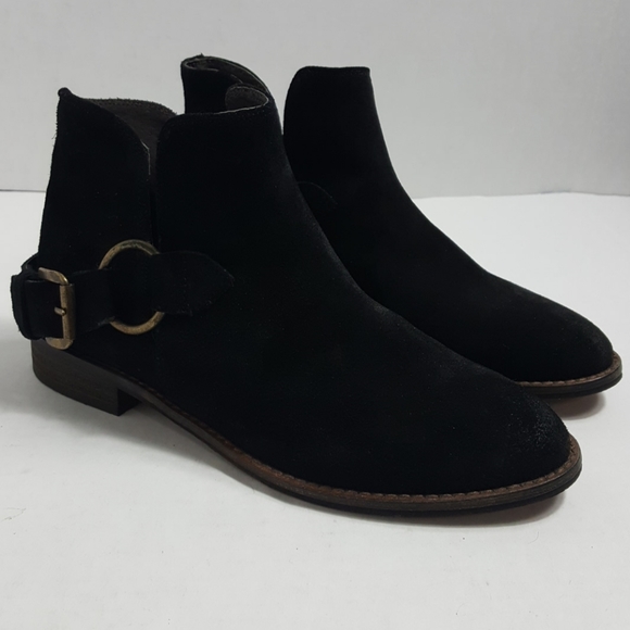 Anthropologie Shoes - Sixty Seven black suede harness ankle booties